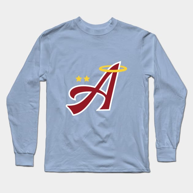 Elmer's Angels A logo Long Sleeve T-Shirt by CTLBaseball